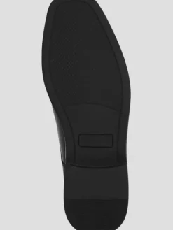 Dress & Formal Shoes|Oxfords-Moretti Abe Leather Cap Toe Oxfords Black