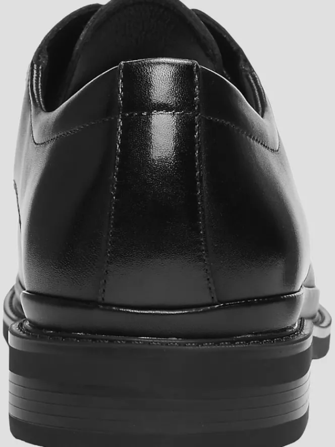 Dress & Formal Shoes|Oxfords-Moretti Abe Leather Cap Toe Oxfords Black