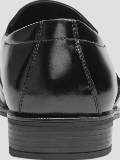 Loafers & Slip-ons|Casual Shoes-Stacy Adams Abram Leather Bit Moc Toe Loafers Black