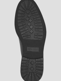 Oxfords|Dress & Formal Shoes-Moretti Adino Leather Plain Toe Oxfords Black