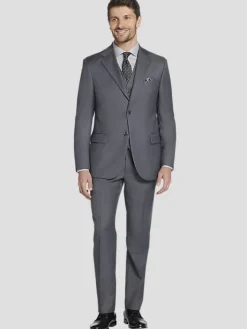 Suit Separates|3-piece Suits-Joseph Abboud American Bespoke Modern Fit Suit Jacket Gray
