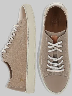 Casual Shoes|Casual Shoes-Frye Astor Cap Toe Low Lace Up Sneakers Taupe