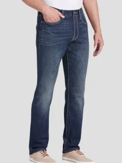Casual Pants & Chinos|Casual Pants & Chinos-Lucky Brand Athletic Fit Straight Leg Classic Denim Jeans Dark Wash