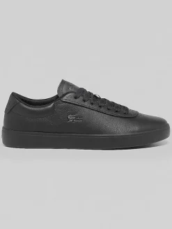 Sneakers|Casual Shoes-Lacoste Baseshot Evo Leather Sneakers Black