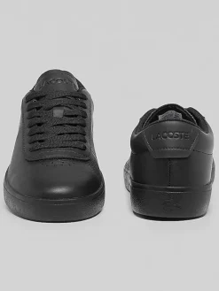 Sneakers|Casual Shoes-Lacoste Baseshot Evo Leather Sneakers Black