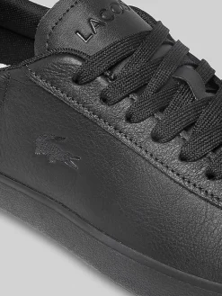 Sneakers|Casual Shoes-Lacoste Baseshot Evo Leather Sneakers Black
