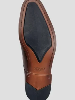 Dress & Formal Shoes-Stacy Adams Bayne Leather Cap Toe Double Monk Strap Dress Shoes Black