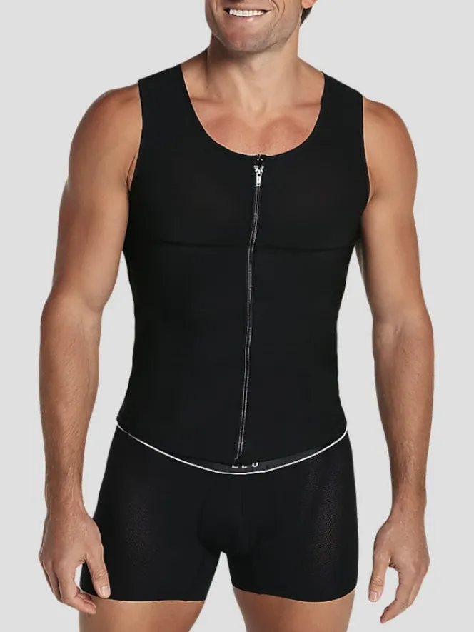 Underwear-Leo By Leonisa Body Shaper Vest with Back Support Black