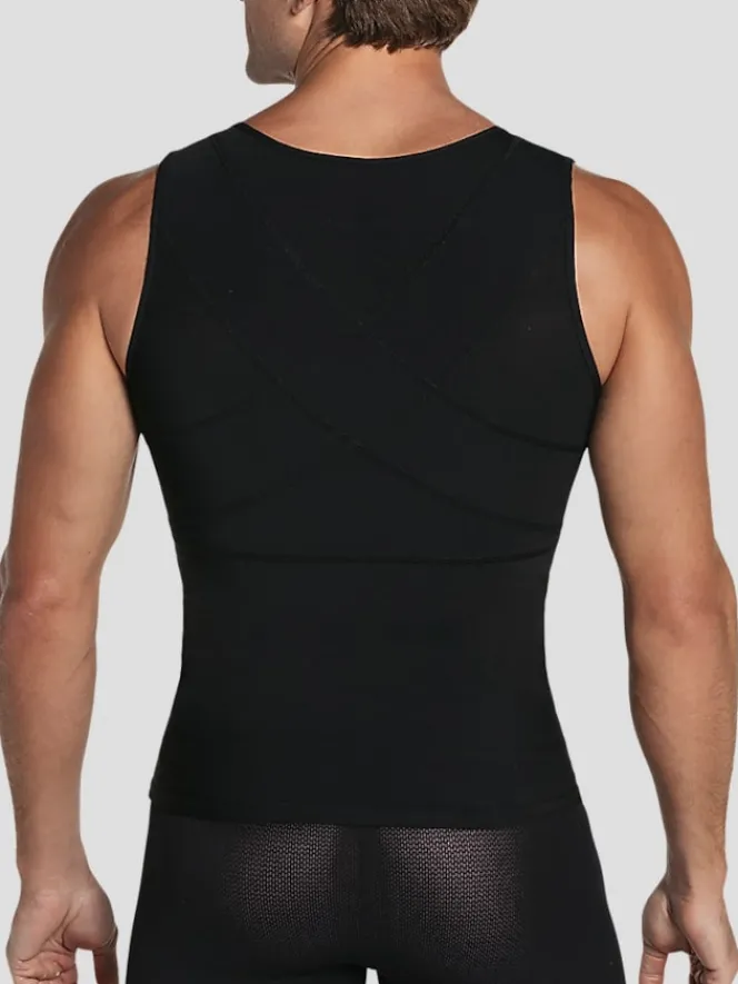Underwear-Leo By Leonisa Body Shaper Vest with Back Support Black