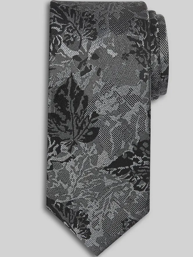 Ties-Awearness Kenneth Cole Botanical Tie Black