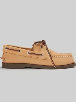 Boys Clothing-Sperry Youth Boys Moc Toe Boat Shoes Nubuck