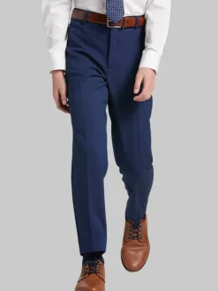 Boys Clothing-Michael Strahan Boys Slim Fit Suit Pants Blue