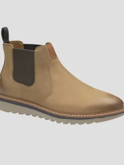 Boots-Johnston &Amp; Murphy Braydon Plain Toe Chelsea Boots Brown