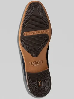 Loafers & Slip-ons-Stacy Adams Brinkley Moc Toe Metal Bit Loafers Navy