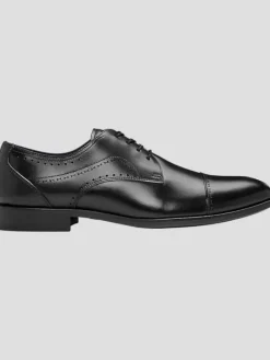Dress & Formal Shoes-Stacy Adams Bryant Leather Cap Toe Oxfords Black