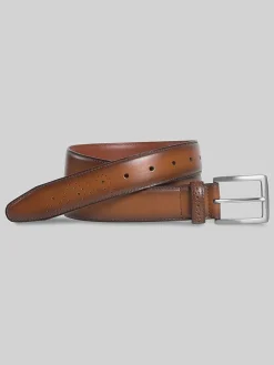 Belts-Johnston &Amp; Murphy Burnished Edge Belt Tan
