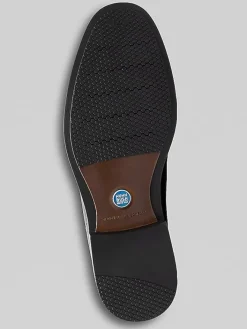 Loafers & Slip-ons|Dress & Formal Shoes-Nunn Bush Centro Formal Flex Plain Toe Slip-On Shoes Black Patent