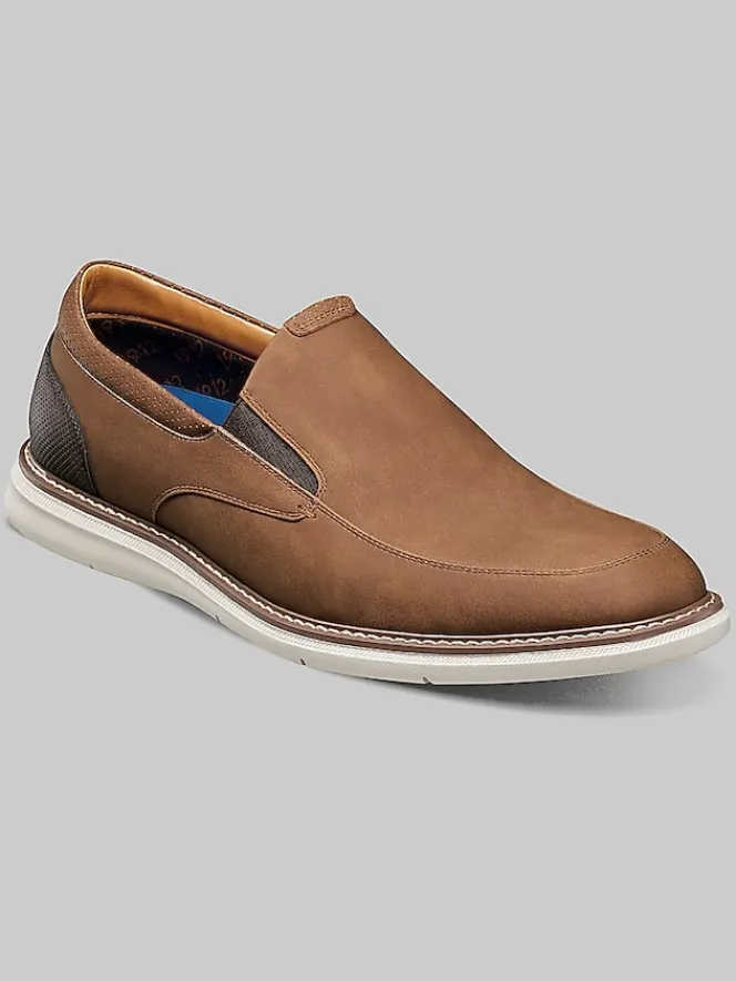 Loafers & Slip-ons|Casual Shoes-Nunn Bush Chase Casual Moc Toe Shoes Black