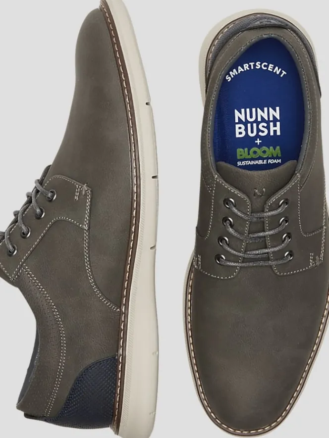 Oxfords|Casual Shoes-Nunn Bush Chase Plain Toe Oxfords Cognac