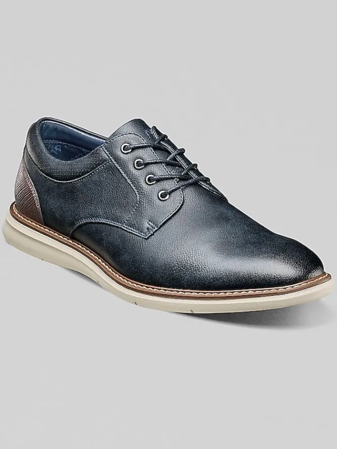 Oxfords|Casual Shoes-Nunn Bush Chase Plain Toe Oxfords Black