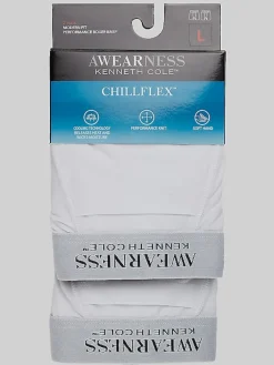 Underwear-Awearness Kenneth Cole ChillFlex Boxer Briefs, 2-Pack White
