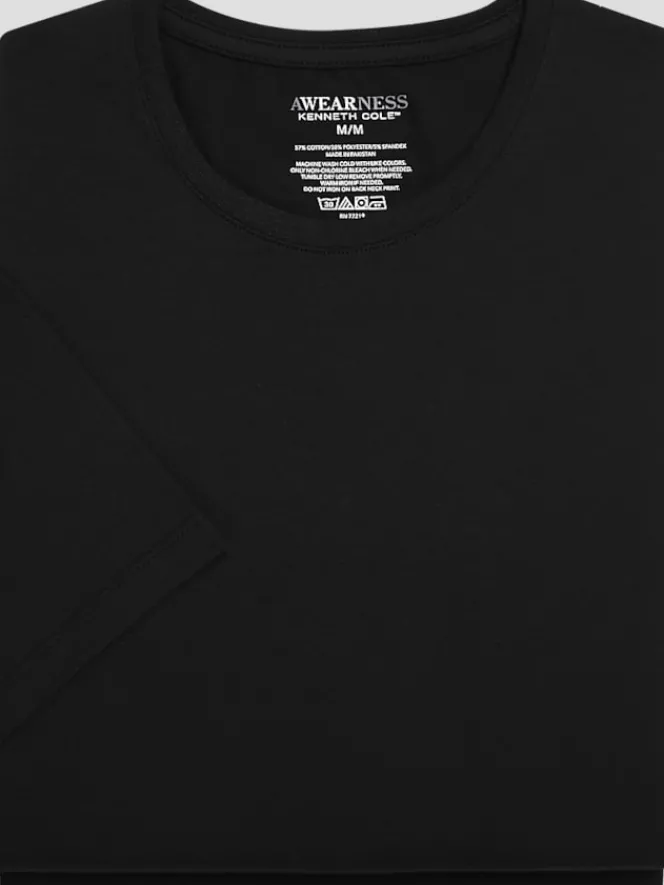 Underwear-Awearness Kenneth Cole CHILLFLEX Crewneck T-Shirt, 2-pack Black