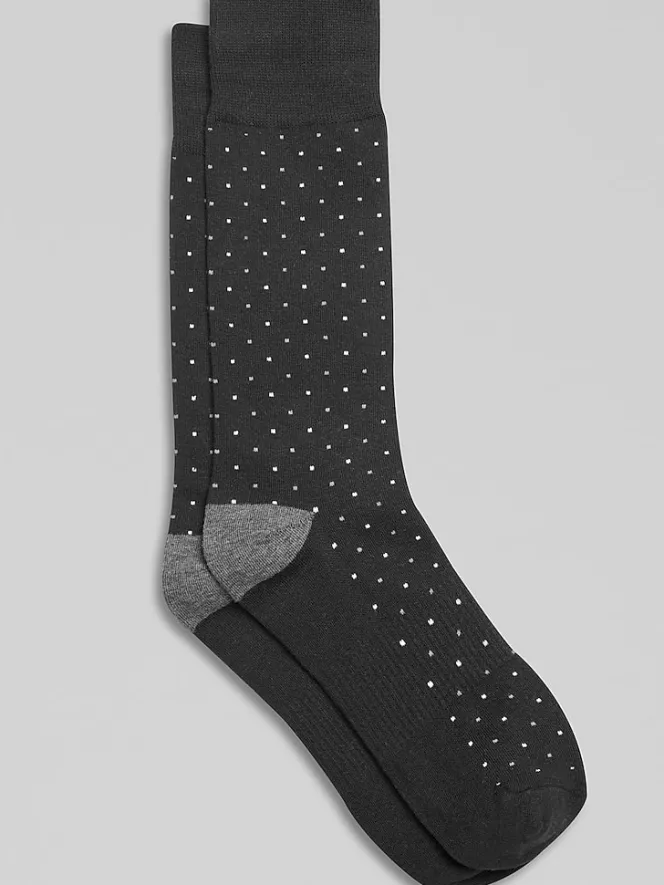 Socks-Awearness Kenneth Cole CHILLFLEX Microdot Crew Socks Black