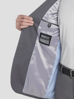 3-piece Suits|Suit Separates-Awearness Kenneth Cole CHILLFLEX Modern Fit Suit Jacket Black/White Sharkskin