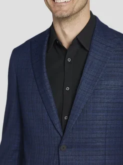 Sport Coats|Sport Coats-Awearness Kenneth Cole CHILLFLEX Modern Fit Wool Blend Sport Coat Blue Check