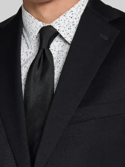 3-piece Suits|Suit Separates-Awearness Kenneth Cole CHILLFLEX Slim Fit Suit Jacket Black Solid