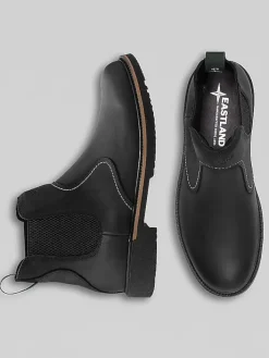 Boots-Eastland Chimney Pond Plain Toe Chelsea Boots Black