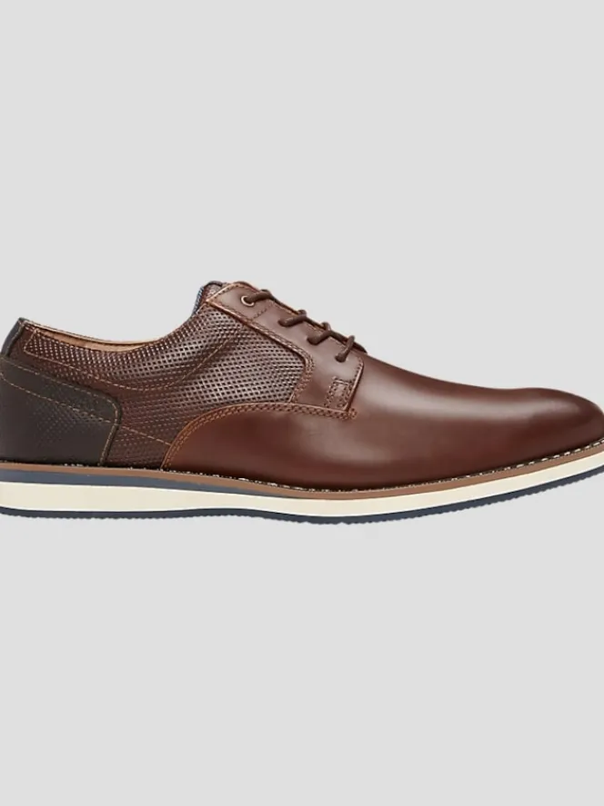 Oxfords|Casual Shoes-Nunn Bush Circuit Leather Plain Toe Oxfords Black