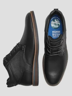 Boots-Nunn Bush Circuit Plain Toe Lace-up Boots Black