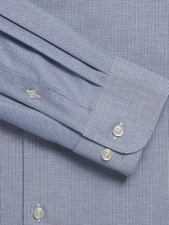 Designer Dress Shirts|Dress Shirts-Joseph Abboud Classic Fit 100% Cotton Wrinkle-Resistant Dress Shirt Royal Blue