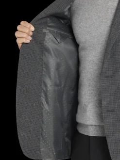 Sport Coats|Sport Coats-Michael Strahan Classic Fit Check Sport Coat Charcoal Check