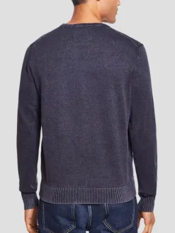 Sweaters|Pullovers & Layers-Weatherproof Vintage Classic Fit Graphic Crewneck Pullover Sweatshirt Dark Blue