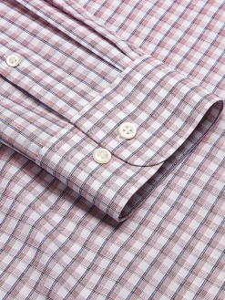 Big & Tall Dress Shirts|Patterned Dress Shirts-Wilke-Rodriguez Classic Fit Plaid Dress Shirt Red