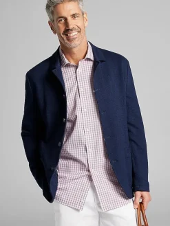 Big & Tall Dress Shirts|Patterned Dress Shirts-Wilke-Rodriguez Classic Fit Plaid Dress Shirt Red