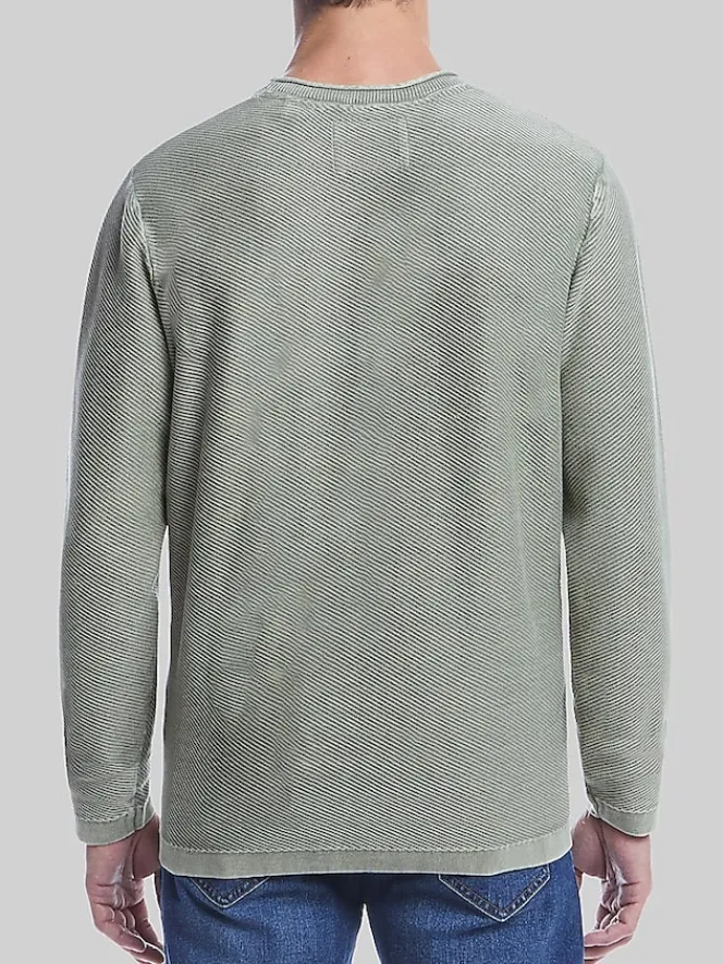 Sweaters-Weatherproof Vintage Classic Fit Twill Stonewash Sweater Med Blue