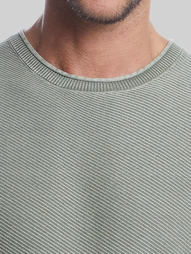 Sweaters-Weatherproof Vintage Classic Fit Twill Stonewash Sweater Med Blue