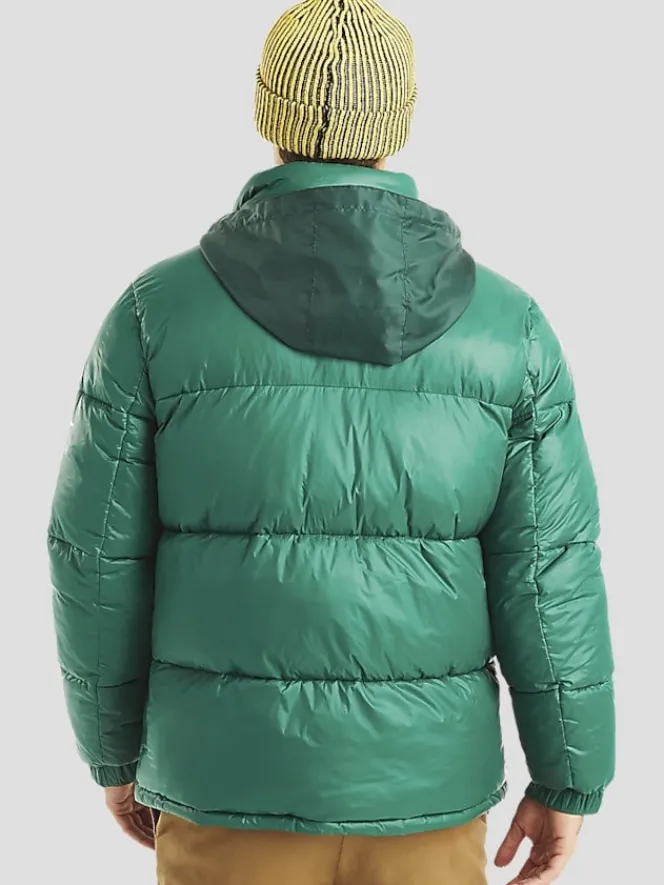 Outerwear-Nautica Classic Fit Waterproof Down Puffer Jacket Kelly Green