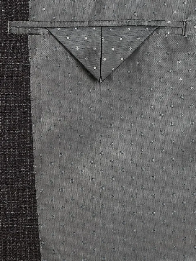 3-piece Suits|Suit Separates-Michael Strahan Classic Fit Wool Blend Suit Jacket Dk Purple Neat