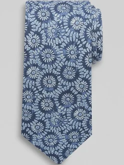 Ties-Joseph Abboud Classic Indigo Pattern Tie Brown