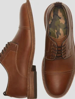 Oxfords|Dress & Formal Shoes-Warfield &Amp; Grand Clement Leather Cap Toe Oxfords Cognac