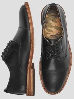 Oxfords|Dress & Formal Shoes-Warfield &Amp; Grand Clement Leather Cap Toe Oxfords Black