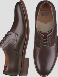 Dress & Formal Shoes|Oxfords-Johnston &Amp; Murphy Conard 2.0 Leather Plain Toe Oxfords Black