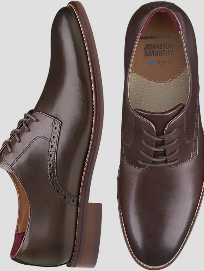 Dress & Formal Shoes|Oxfords-Johnston &Amp; Murphy Conard 2.0 Leather Plain Toe Oxfords Black