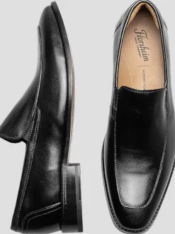 Loafers & Slip-ons|Casual Shoes-Florsheim Conetta Leather Moc Toe Venetian Loafers Black