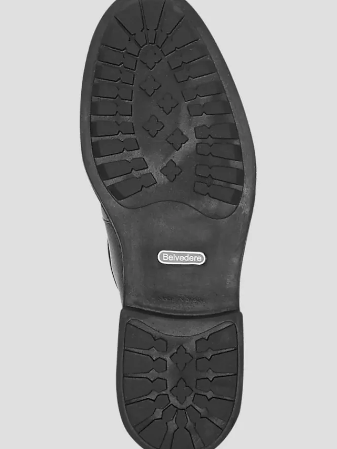 Dress & Formal Shoes|Loafers & Slip-ons-Belvedere Dante Leather Slip-On Dress Loafers Black