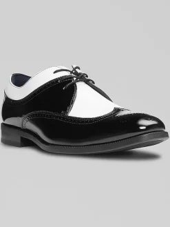 Oxfords|Dress & Formal Shoes-Stacy Adams Dayton II Wingtip Oxfords Black/White
